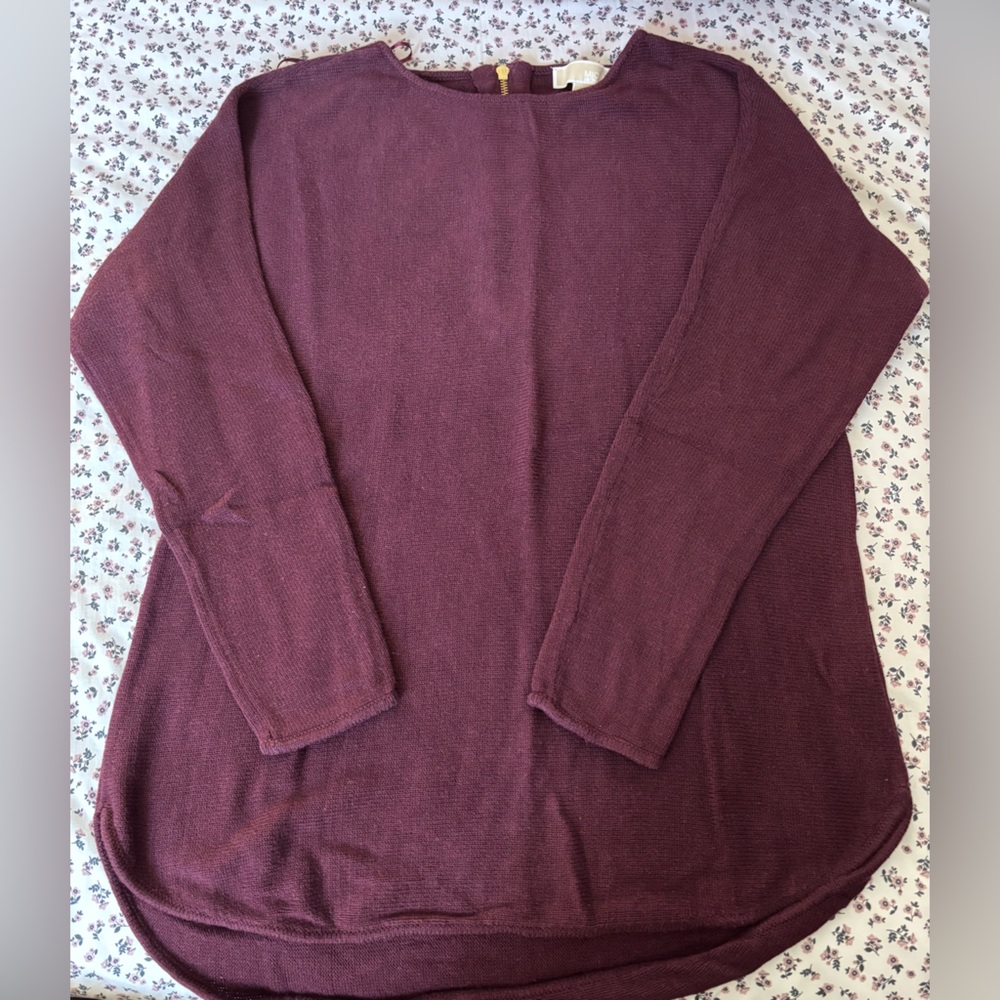 Burgundy Long Sleeve Top